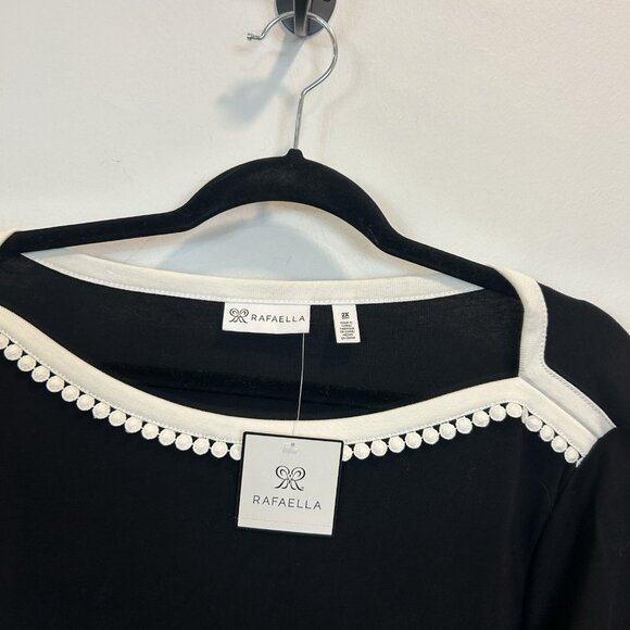 Rafaella Black and White Women's Top - Picture 4 of 9